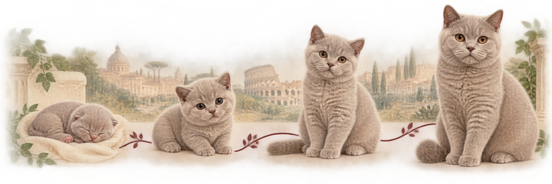 Crescita di un British Shorthair dalla nascita all'età adulta