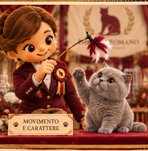 British Shorthair che gioca con una piuma